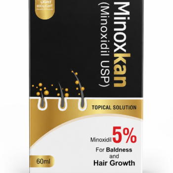 Minoxkan Minoxidil USP 5% Topical Solution 60ml – Hair Growth Treatment for Men